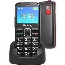 4G – Zwarte – Senioren Mobiele Telefoon – Ondersteund 2G + 3G + 4G – Grote Toetsen – Met Oplaadstation – Big button GSM NIEUW!