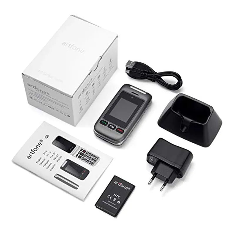 4G – Senioren Klaptelefoon – INCL Oplaadstation – NL Menutaal & Handleiding – GSM – Dubbele Display – Mobiele Telefoon – Grote Toetsen – Big Button – Ouderen – 2G / 3G / 4G – NIEUW!