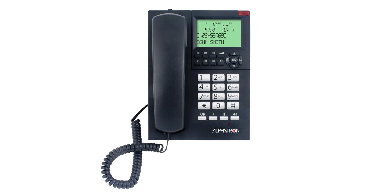 Alphatron – Huistelefoon – Bekabeld – met groot LCD Display – NIEUW