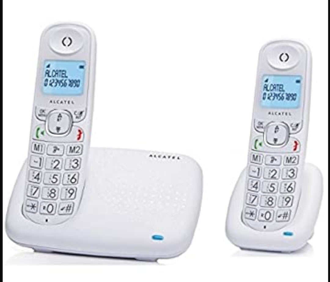 VERPAKKINGSSCHADE – Alcatel XL 375 Duo Dect Telefoon Wit