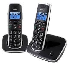Fysic – Big Button Twinset – Senioren – Huistelefoon – Grote Toetsen – 2 handsets – Dect – NIEUW!