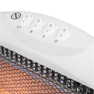 Elektrische Kacheltje – Kachel – Straalkachel – 800 Watt – 2 standen – handvat – warmtebereik 15 m – halogeenverwarming – NIEUW!