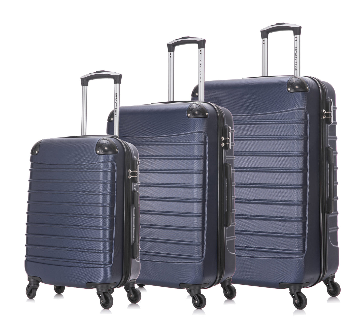 3 Delig Kofferset – Sydney – L M & S ( 90/ 65 /39 Liter) – Blauw – NIEUW!