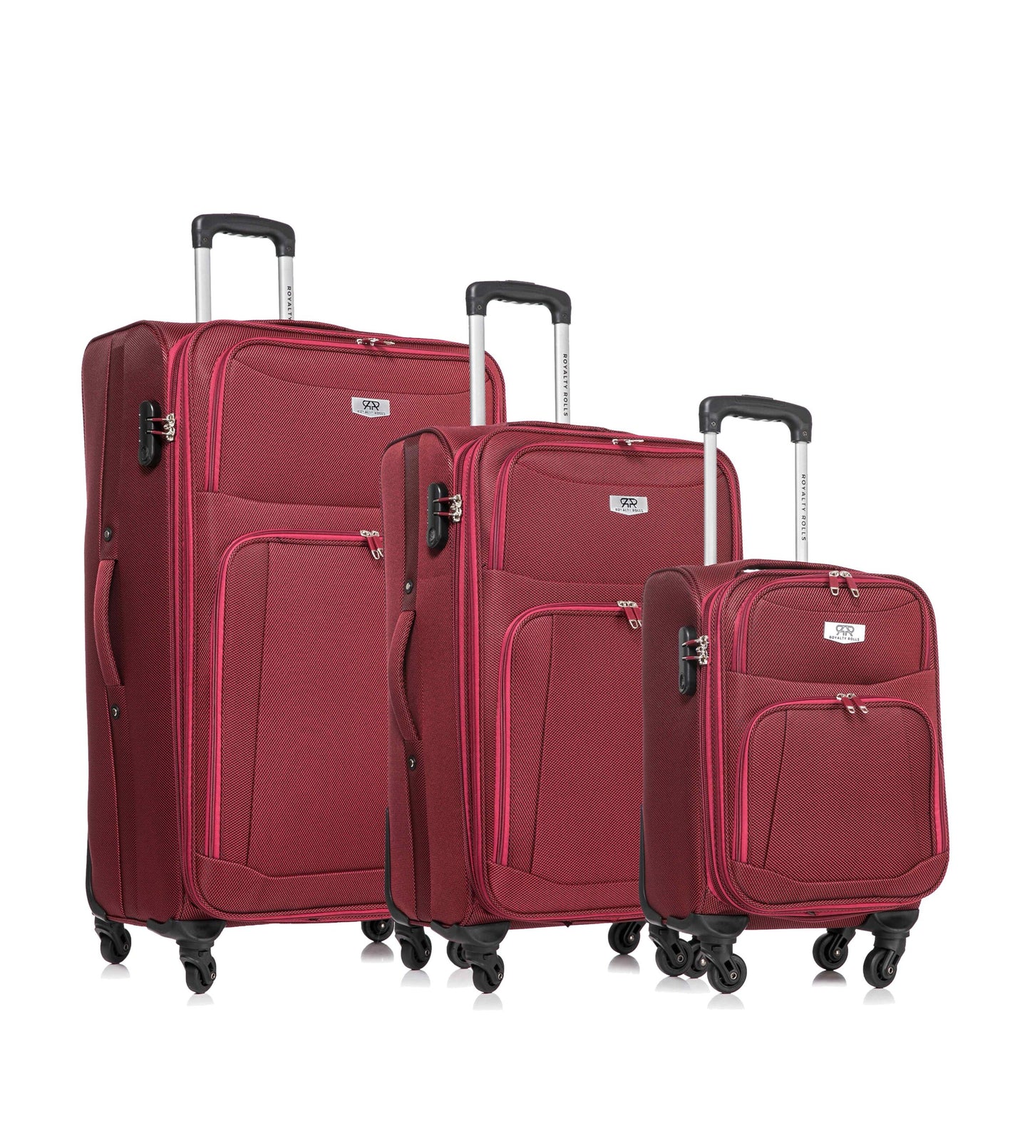 3 Delige Stoffen Kofferset – L M & S ( 101/ 70 /45 Liter) – Rood – NIEUW!