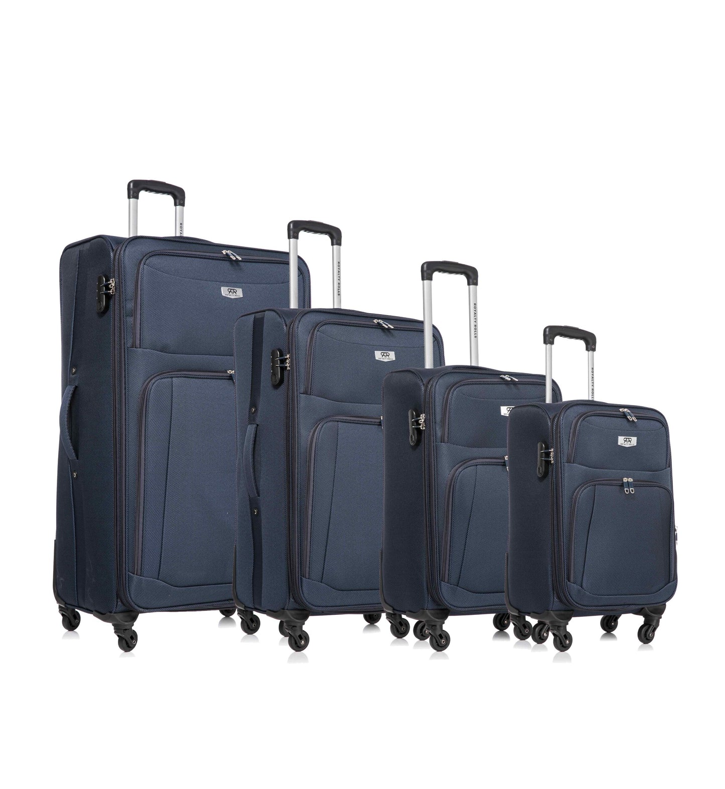 4 Delige Stoffen Kofferset – XL – L M & S ( 101/ 70 /45 Liter) – Blauw – NIEUW!