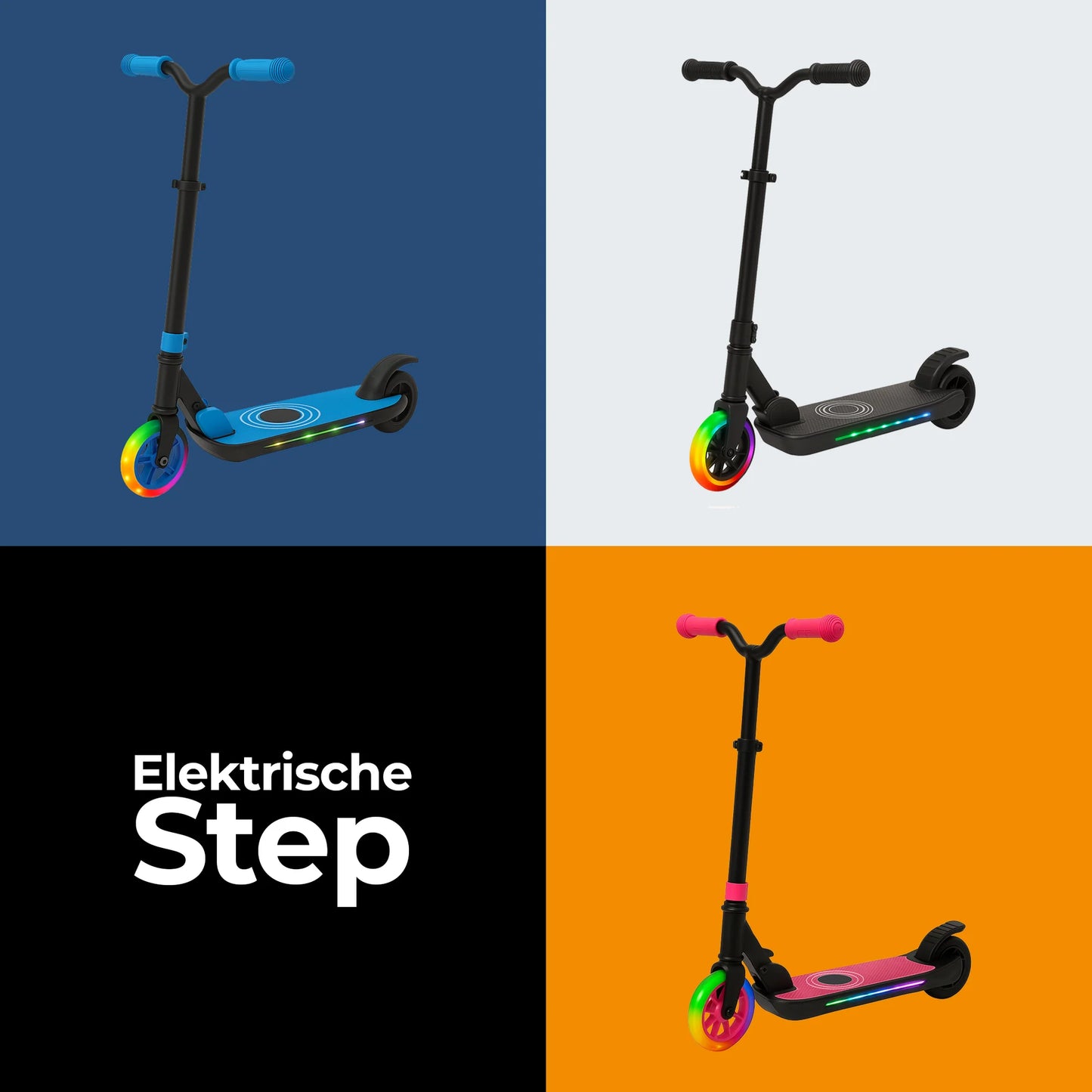 VERPAKKINGSSCHADE - Denver elektrische step voor kinderen - 10km/u - Kinderstep - LED Verlichting - 6km Bereik - SCK5500