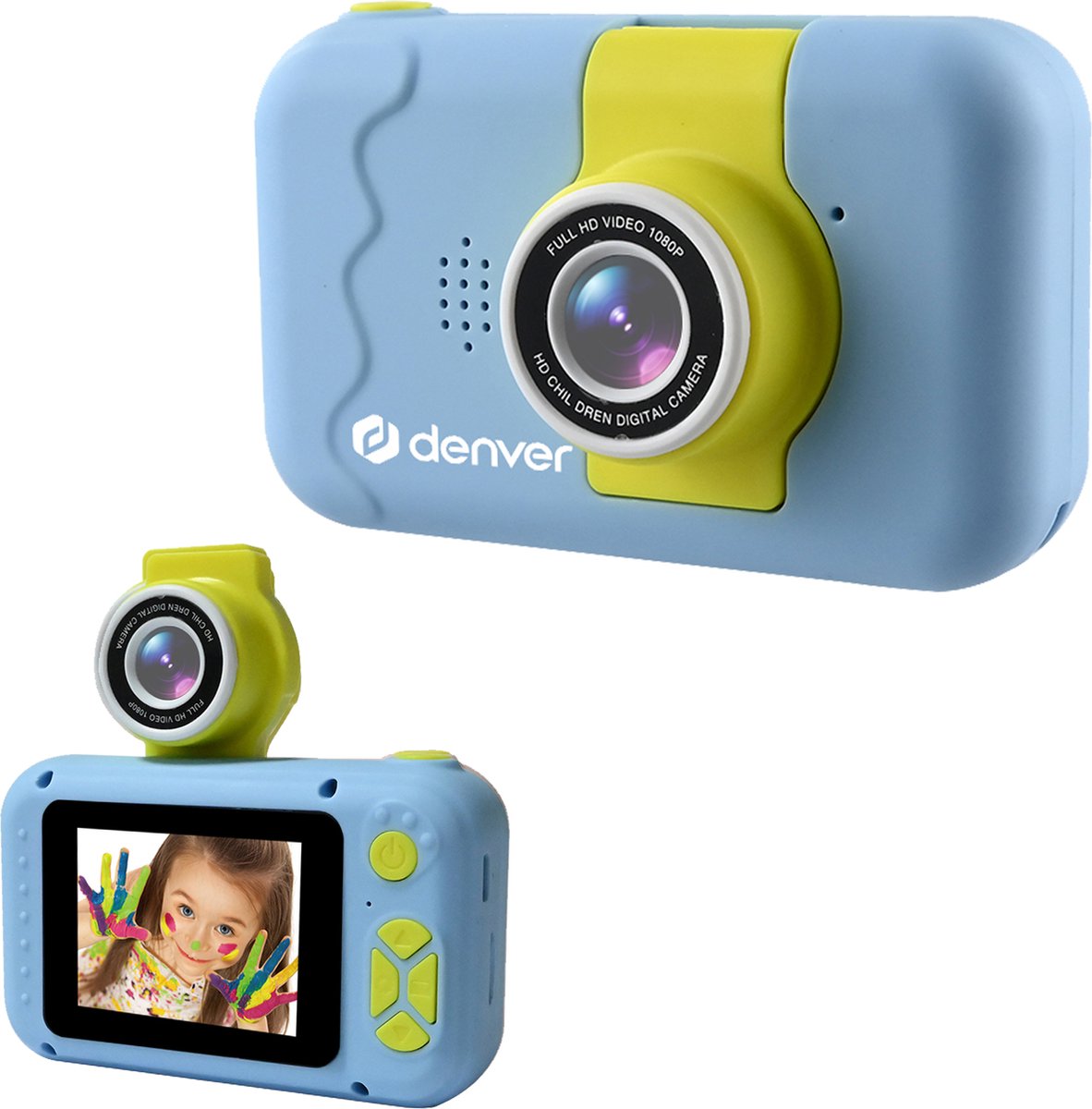 VERPAKKINGSSCHADE - Denver Kindercamera Full HD - Flip Lens voor Selfies - 40MP - Digitale Camera Kinderen - Foto en Video - Spelletjes - KCA1350 - Blauw Merk:Denver • 4,2 Bekijk 35 reviews • Delen •