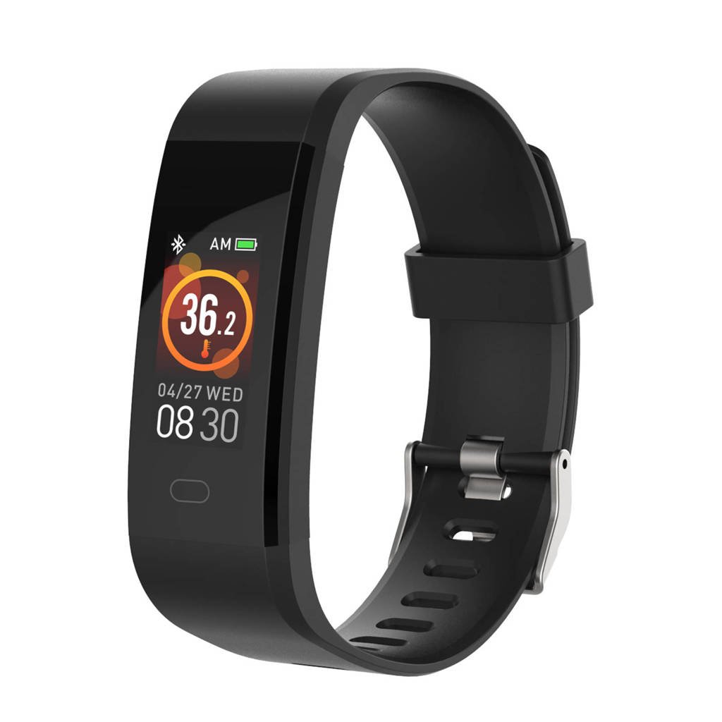 Denver – Activity tracker – Fitnessband – Hartslagmeter – Temperatuurmeter – IP67 Waterproof – Stappenteller – Zwart – NIEUW