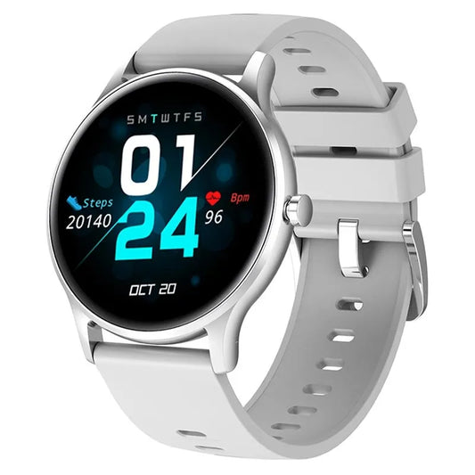 VERPAKKINGSSCHADE – Denver Smartwatch – Bluetooth – Sportwatch – hartslagmeter – bloeddrukindicatie – bloedzuurstof – Social activity – iOS & Android – Zilver