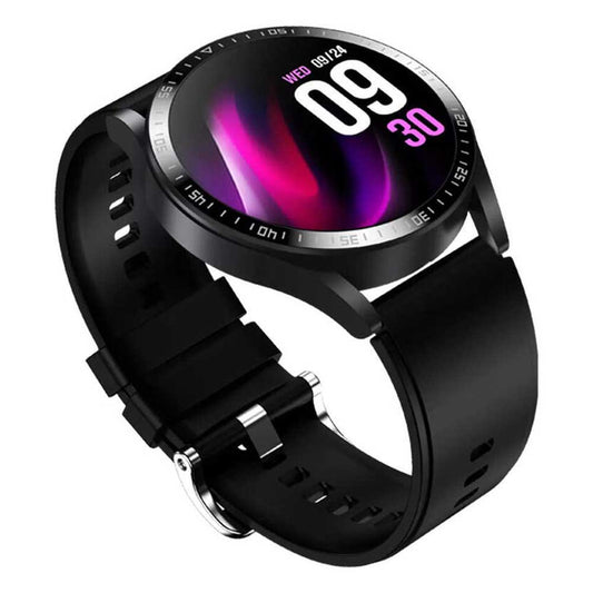 VERPAKKINGSSCHADE – Denver Smartwatch met BELFUNCTIE – Dames & Heren – Android & iOS – Volledige Belfunctie – Sporthorloge – Stappenteller – Hartslagmeter – Bloeddrukmeter – Saturatiemeter – Slaapmonitor – SWC372 – Zwart