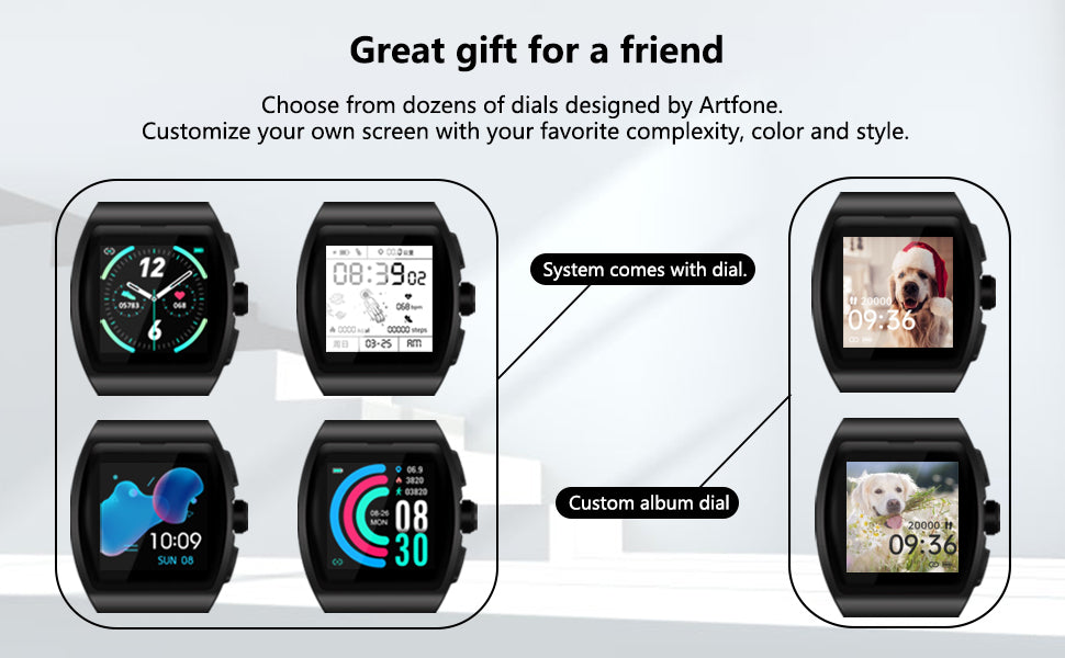 Smartwatch – Call function – Bluetooth – Free APP – Notifications – Health – Sports – NEW