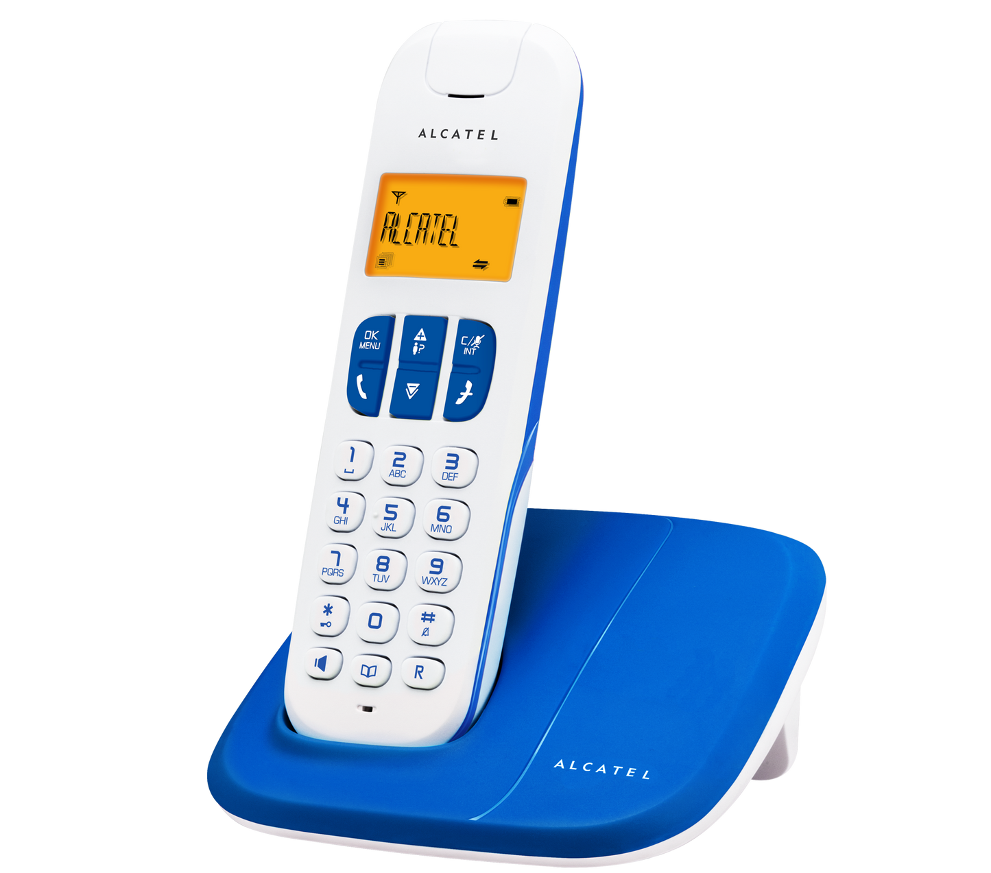 VERPAKKINGSSCHADE – Alcatel Delta 180 DECT Draadloze Telefoon – 1 Handpost – Wit Blauw