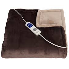 VERPAKKINGSSCHADE – Trebs 99342 – Elektrische warmtedeken Fleece – Bruin