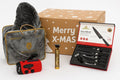 Kerstpakket – Voor Mannen – Noodradio – Goude Trimmer – 1 Persoons Luxe Deken – Messenset – Kerst Pakket – Non Food – Relatiegeschenk – Cadeaupakket
