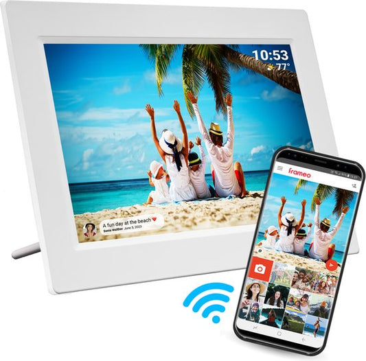 VERPAKKINGSSCHADE – Denver Digitale Fotolijst 10.1 Inch – HD – Frameo App – Fotokader – WiFi – 16GB – IPS Touchscreen – PFF1015W – NEW!
