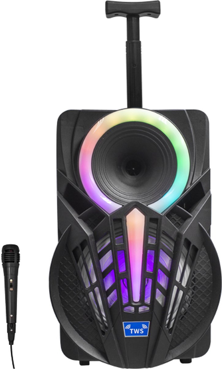 Denver Karaoke Bluetooth Speaker Trolley Ingebouwde Accu + Microfoon