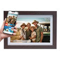 VERPAKKINGSSCHADE – Denver Digitale Fotolijst 10.1 inch – Hout – HD – Frameo App – Fotokader – WiFi – 16GB – IPS Touchscreen – PFF-1042DW – NEW!