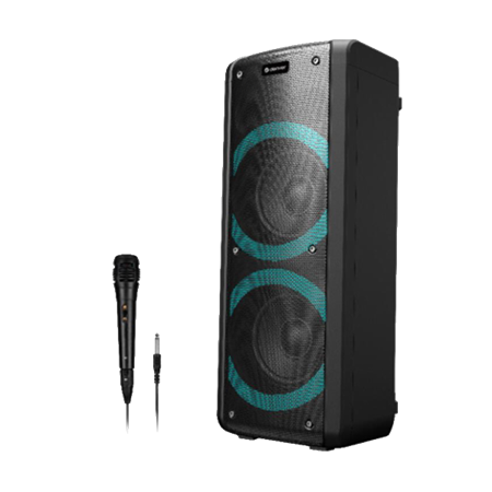 VERPAKKINGSSCHADE – Denver – Karaoke Bluetooth Speaker – USB – Incl Microfoon – Party Speaker – NIEUW