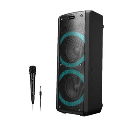 VERPAKKINGSSCHADE – Denver – Karaoke Bluetooth Speaker – USB – Incl Microfoon – Party Speaker – NIEUW