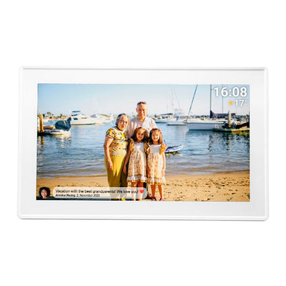 VERPAKKINGSSCHADE – Denver Digitale Fotolijst 15.6 inch – XL – Full HD – Frameo App – Fotokader – WiFi – 16GB – IPS Touchscreen – PFF-1515W – NEW!