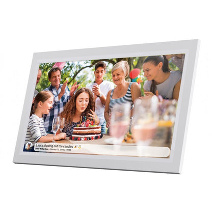VERPAKKINGSSCHADE – Denver Digitale Fotolijst 15.6 inch – XL – Full HD – Frameo App – Fotokader – WiFi – 16GB – IPS Touchscreen – PFF-1503W – NEW!