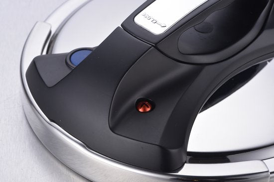 Royalty Line® PS8L Snelkookpan Inductie – 8 Liter / Ø 24cm – Snelkookpannen Voor Alle Warmtebronnen – Pressure Cooker – Instant koken – Eenhandig Mechanisme – RVS