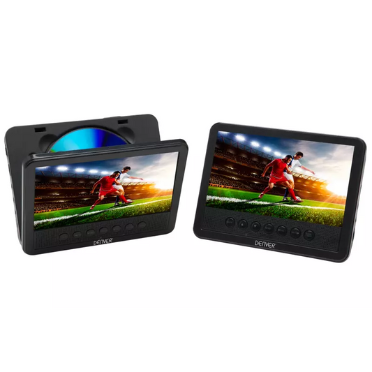 VERPAKKINGSSCHADE! Denver TWIN – Draagbare DVD-speler – 7 – NEW!