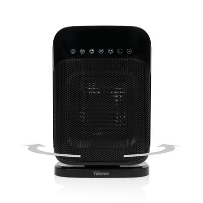 Elektrische kachel – Geschikt voor 20m² Keramische ventilatorkachel – LED display – Draaifunctie en Timer – Verwarming Zwart – NIEUW!