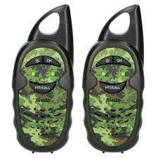 VERPAKKINGSSCHADE – ALECTO FR05CAMO – SET VAN TWEE WALKIE TALKIES VOOR KINDEREN – TOT 3 KILOMETER BEREIK, CAMOUFLAGE
