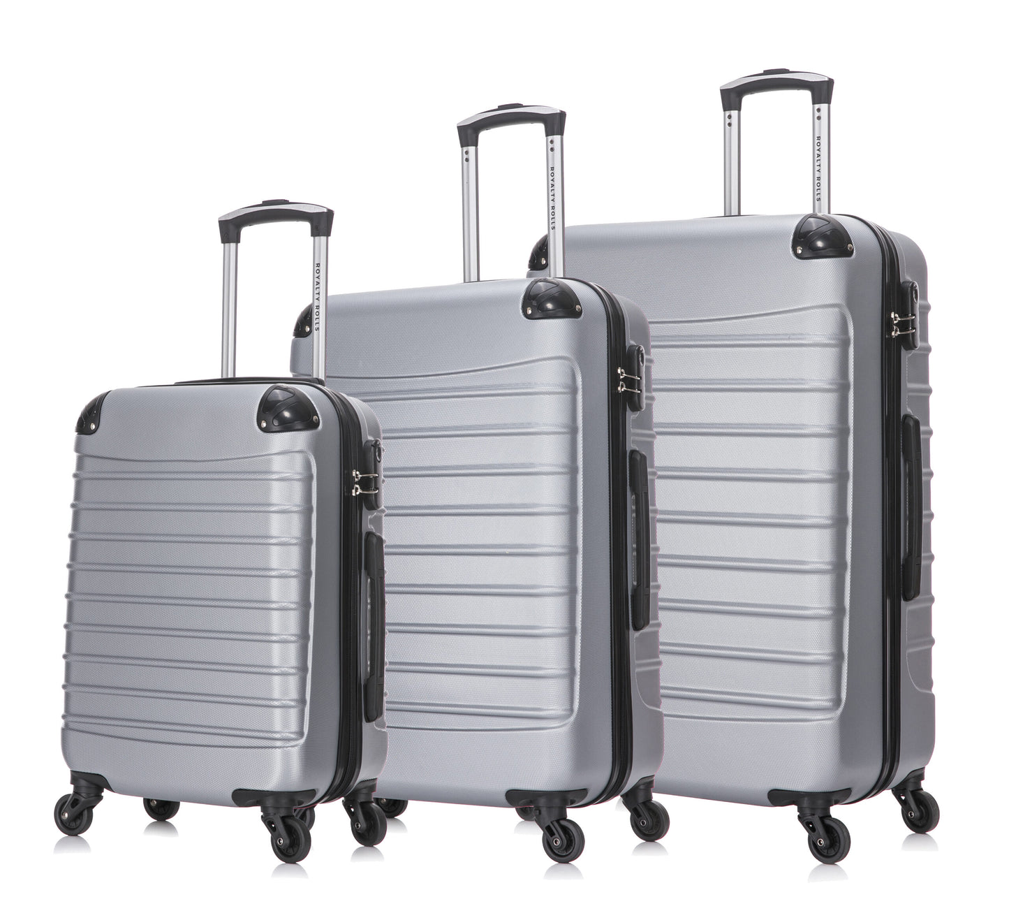 3 Delig Kofferset – Sydney – L M & S ( 90/ 65 /39 Liter) – Grey – NIEUW!