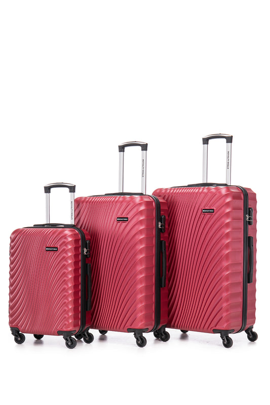 Kofferset – Route Du Soleil 2025 – 3 Delig – Large – Medium – Small – Rood – NIEUW!