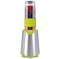 VERPAKKINGSSCHADE – Trebs 99331 – Smoothie to go -Comfortjuicer voor het snel bereiden van smoothies, sappen en sportdranken – groen