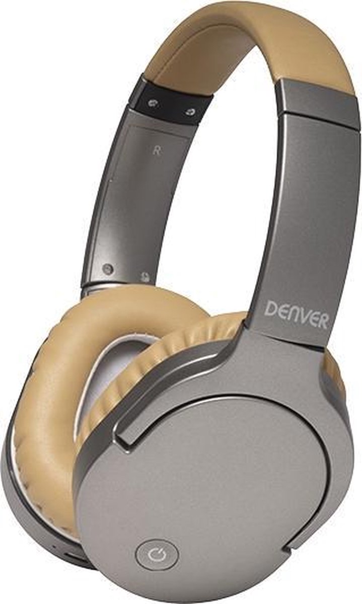 VERPAKKINGSSCHADE - Denver BTN-207 - Draadloze Over-ear koptelefoon - Beige Met Noice Canceling