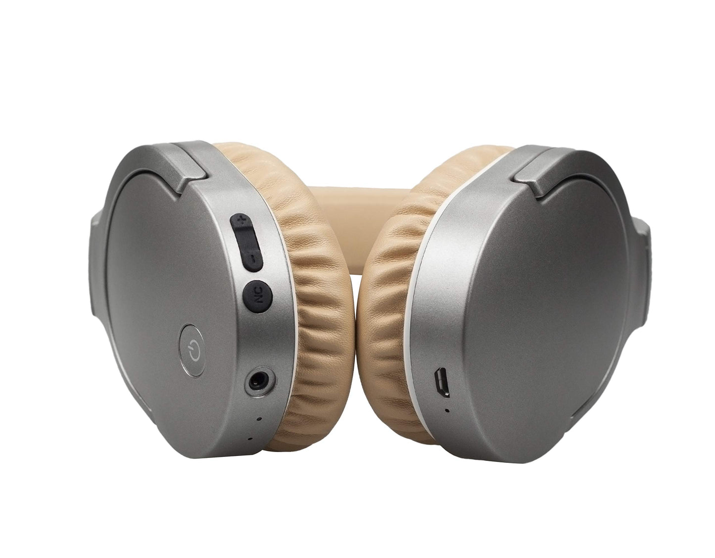 VERPAKKINGSSCHADE - Denver BTN-207 - Draadloze Over-ear koptelefoon - Beige Met Noice Canceling