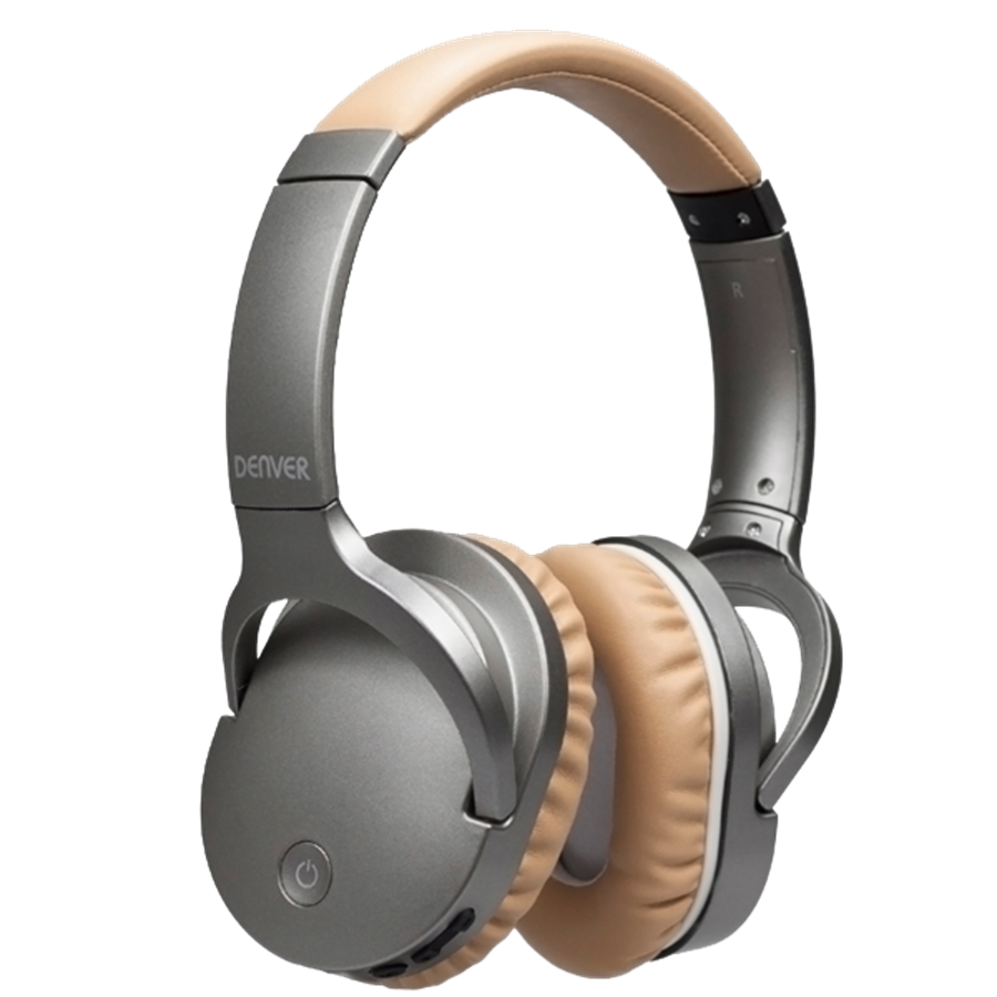 VERPAKKINGSSCHADE - Denver BTN-207 - Draadloze Over-ear koptelefoon - Beige Met Noice Canceling