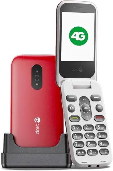 Doro 2820 - 4G Senioren mobiele telefoon met Handig Oplaadstation - Grote Toetsen - NIEUW!
