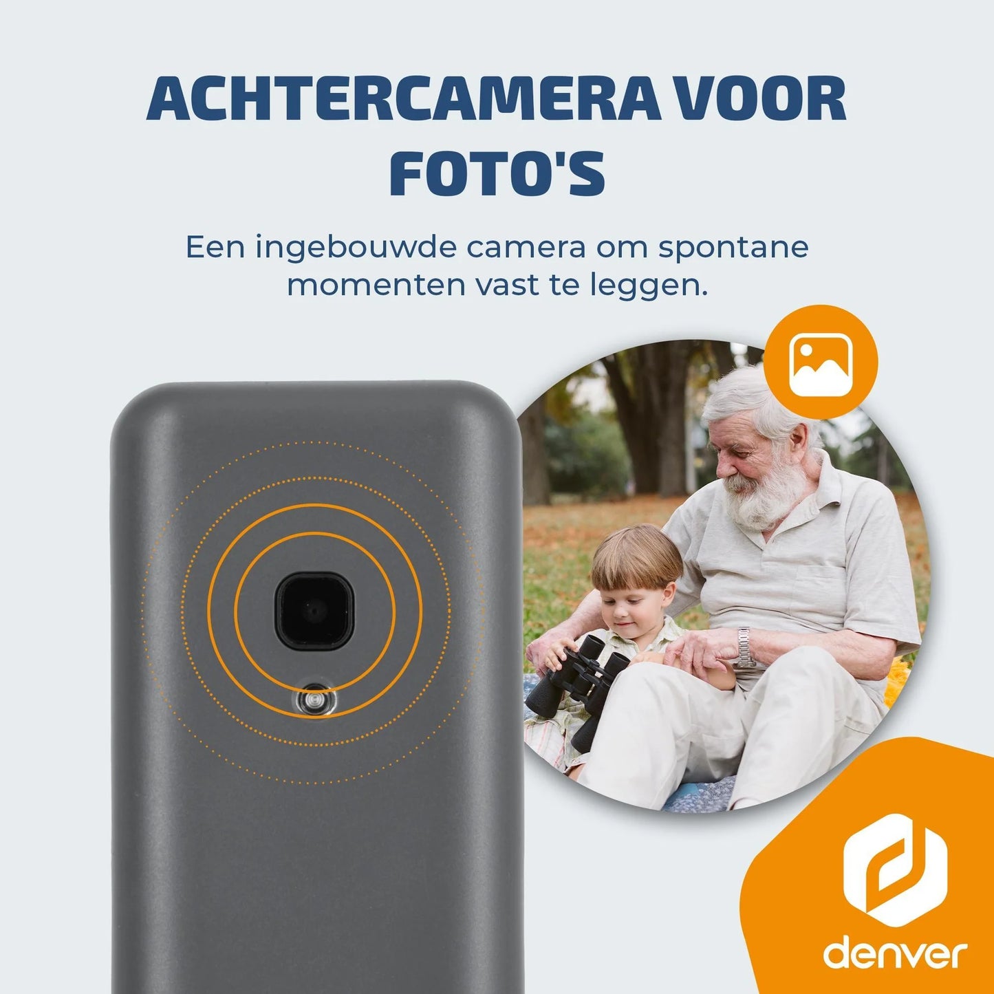 Denver Senioren Mobiele Telefoon 4G - GSM - FM Radio - Dual Sim - Simlockvrij - FAS1880L