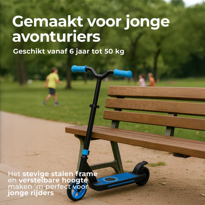 VERPAKKINGSSCHADE - Denver elektrische step voor kinderen - 10km/u - Kinderstep - LED Verlichting - 6km Bereik - SCK5500 Blauw