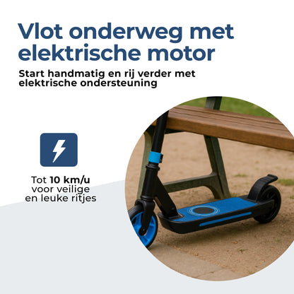VERPAKKINGSSCHADE - Denver elektrische step voor kinderen - 10km/u - Kinderstep - LED Verlichting - 6km Bereik - SCK5500 Blauw