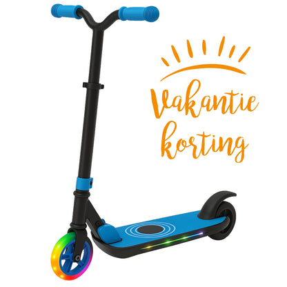 VERPAKKINGSSCHADE - Denver elektrische step voor kinderen - 10km/u - Kinderstep - LED Verlichting - 6km Bereik - SCK5500 Blauw