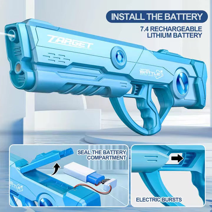 Elektrische Automatische Waterpistool - Space Gun - Super Blater - Blauw