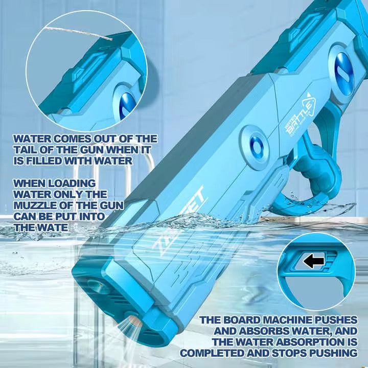 Elektrische Automatische Waterpistool - Space Gun - Super Blater - Blauw