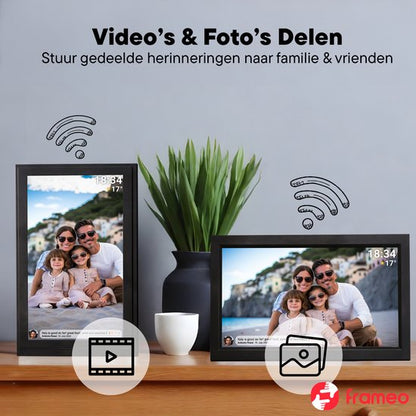Denver Digitale Fotolijst 15.6 inch - XL - Full HD - Frameo App - Fotokader - WiFi - 16GB - IPS Touchscreen - PFF1503B NIEUW!