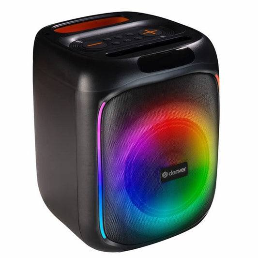 VERPAKKINGSSCHADE - Denver Bluetooth Speaker Party Box - Discolichten - Partybox - Incl. Afstandsbediening - Microfoon Aansluiting - BPS165