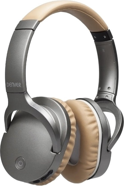 VERPAKKINGSSCHADE - Denver BTN-207 - Draadloze Over-ear koptelefoon - Beige Met Noice Canceling