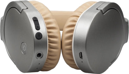 VERPAKKINGSSCHADE - Denver BTN-207 - Draadloze Over-ear koptelefoon - Beige Met Noice Canceling