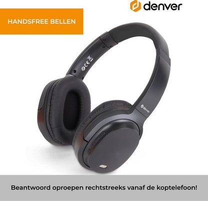 VERPAKKINGSSCHADE - Denver Bluetooth Koptelefoon - Active Noise Canceling - Draadloos - Handsfree Bellen - BTN211 - Model 2026