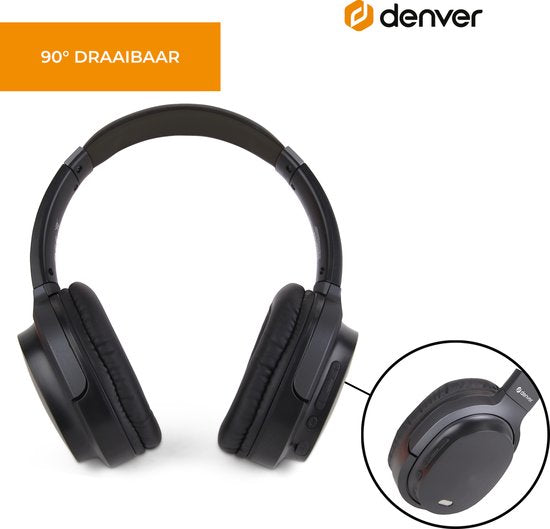 VERPAKKINGSSCHADE - Denver Bluetooth Koptelefoon - Active Noise Canceling - Draadloos - Handsfree Bellen - BTN211 - Model 2026