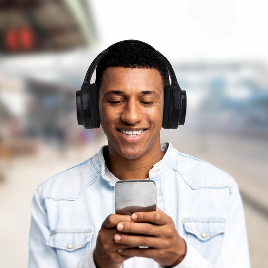 VERPAKKINGSSCHADE - Denver Bluetooth Koptelefoon - Active Noise Canceling - Draadloos - Handsfree Bellen - BTN211 - Model 2026