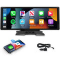Yarvu ® Geschikt voor CarPlay Scherm 10 Inch – Geschikt voor Android Auto Scherm - Draadloos - Navigatiesysteem Auto – Auto Scherm – Universeel – Met Touchscreen - Draadloos -
